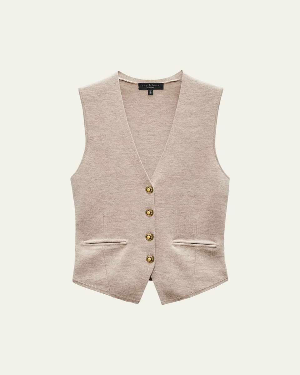 Ella Wool-Blend Vest